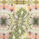 Böttger Stoffenwinkel - wit chiffon met groen roze lila geel batiklook bedrukt - 55950