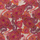 Böttger Stoffenwinkel - beige satijnkatoen stretch met cerise roze geel paisley print - 57252