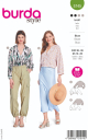 Böttger Stoffenwinkel - blouse (maat 36-46) Burda 5745 - Burda5745