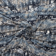 Böttger Stoffenwinkel - blauw stretch tricot met letters  - FR57484