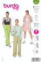 Böttger Stoffenwinkel - sportbroeken (maat 34-48) Burda 5761 - Burda5761
