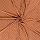 Böttger Stoffenwinkel - kaneel stretch tricot met wit abstract cirkel bedrukt - 57913