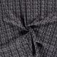 Böttger Stoffenwinkel - satijnkatoen met stretch blauw zwart grijs wit fijn bedrukt - 58480