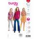 Böttger Stoffenwinkel - shirt (maat 34-48) Burda 5876 - Burda5876