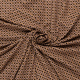 Böttger Stoffenwinkel - micro crepe stretch met camel zwart paars grafisch dessin italiaans import - 58930