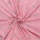 Böttger Stoffenwinkel - roze katoen viscose linnenlook met getekend bloem dessin - 59766