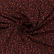 Böttger Stoffenwinkel - zwart crêpe met brique roze animal dessin - 60636