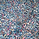 Böttger Stoffenwinkel - room stretch tricot met blauw petrol roze animal inkjet print - 61500