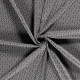 Böttger Stoffenwinkel - grijs zwart schuin geblokt dessin gebreid jacquard stof - 62072