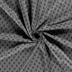 Böttger Stoffenwinkel - grijs zwart schuin abstract dessin gebreid jacquard stof - 62073
