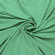 Böttger Stoffenwinkel - groen wit linnen viscose stof met zigzag motief - 62130