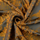 Böttger Stoffenwinkel - Oranje grijs viscose jacquard satijn - 63289