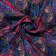 Böttger Stoffenwinkel - geranium abstract bedrukt stretch zijde stof Italiaans import - 63451