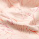 Böttger Stoffenwinkel - nude roze stretch satijn katoen stof met fuchsia, koraal abstracte bladeren bedrukt - 65561