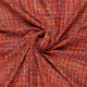 oranje rood fuchsia couture bouclé stof Italiaans import