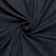 donker blauw stretch denim stof met slub effect Italiaans import