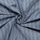 Böttger Stoffenwinkel - donker blauw stretch satijnkatoen stof met blauw wit grafisch dessin - 66045