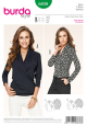 Böttger Stoffenwinkel - shirt en wikkelblouse (maat 36-46) Burda 6838 - burda6838