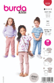 Böttger Stoffenwinkel - shirt (maat 86-122) Burda 9205 - Burda9205