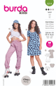 Böttger Stoffenwinkel - zomerjurkje en topje (maat 140-176) Burda 9214 - Burda9214