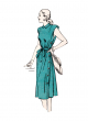 Böttger Stoffenwinkel - vintage jurk (maat 42-50) Butterick 6889 - B6889-F5