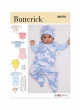 Böttger Stoffenwinkel - baby kleertjes - Butterick 6970 - B6970