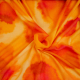 Böttger Stoffenwinkel - oranje viscose linnenlook stof met oranje  fantasie bollen - 62807