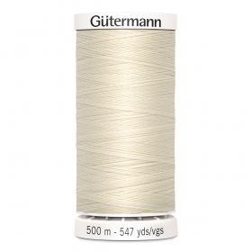Gütermann naaigaren 1000 meter, ecru (kleurnummer 802)