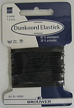 ReStyle Dunkoord Elastiek, 4m/1,4mm, zwart