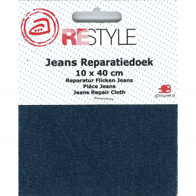 ReStyle Jeans reparatiedoek, 10 x 40 cm, marine