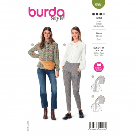 blouse (maat 34-44) Burda 5981