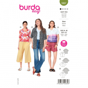 blouse (maat 34-48) Burda 5997