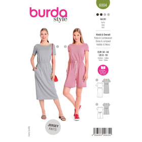 jurk en jumpsuit (maat 34-44) Burda 6004