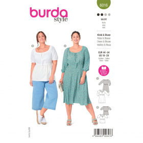 jurk en tuniek (maat 44-54) Burda 6016