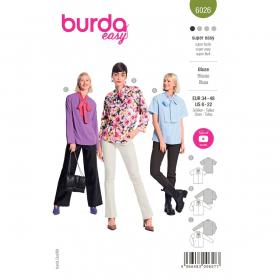 blouse (maat 34-48) Burda 6026
