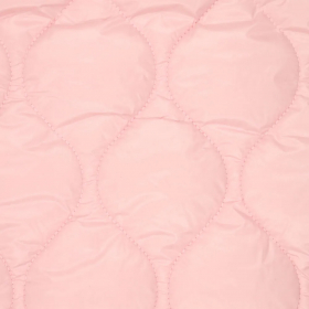 licht roze gewatteerde stof met sneeuwvlok stiksel
