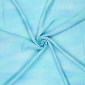 blauw gewolkt dessin tencelmix stof