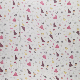 chiffon stof bedrukt