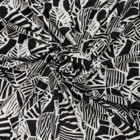 zwart wit micro stof abstract bedrukt