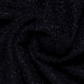 donkerblauw mohair boucle look