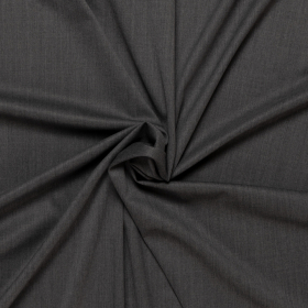 antraciet grijs wol blend kamgaren met stretch