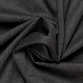 antraciet grijs wol blend kamgaren met stretch