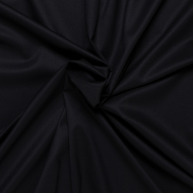 marine blauw wol blend kamgaren met stretch