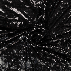 zwart zilver pailletten heen en weer