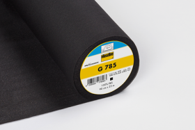 Vlieseline G785 zwart, 90 cm breed