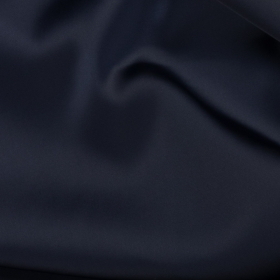 donkerblauw stretch satijn stof
