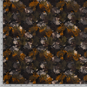 zwart oker mos grijs jersey met flock print