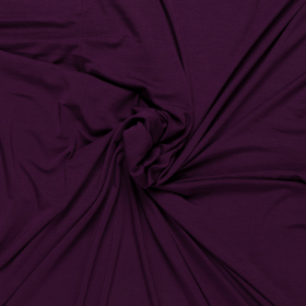 paars stretch tricot van bamboe
