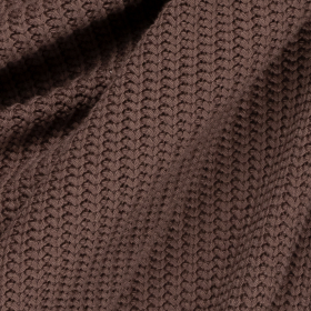 melkchocolade bruin katoenblend big knit