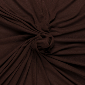 chocolade bruin linnen viscose tricot